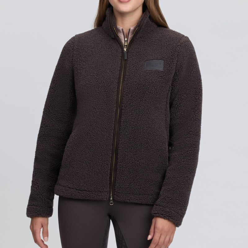 LeMieux Heritage Borg Zip Through Jacket Cocoa