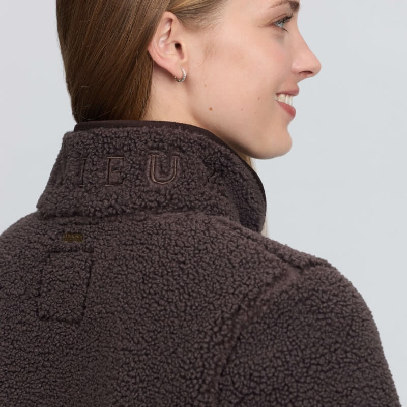 LeMieux Heritage Borg Zip Through Jacket Cocoa