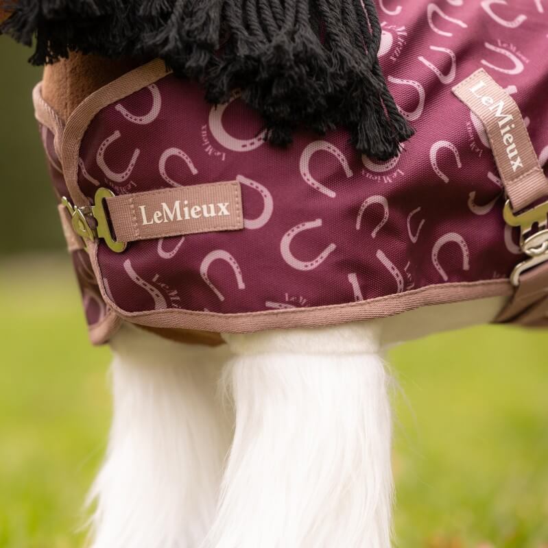 LeMieux Toy Pony Printed Ripstop Rug Blackberry