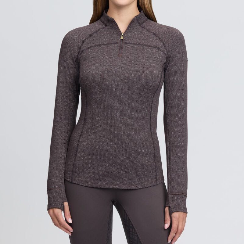 LeMieux Heritage Herringbone Base Layer Cocoa