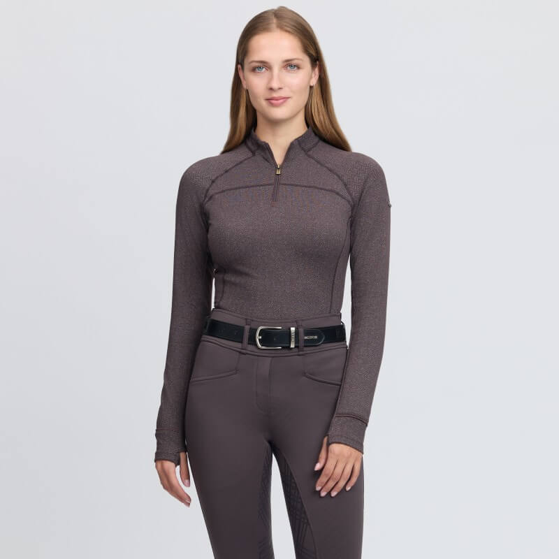 LeMieux Heritage Herringbone Base Layer Cocoa