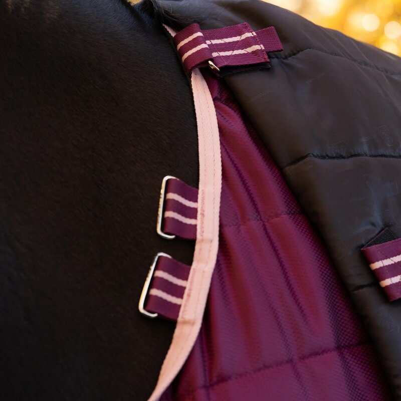 LeMieux Arika Stable-Tek Rug with Neck Medium Weight 100g Blackberry