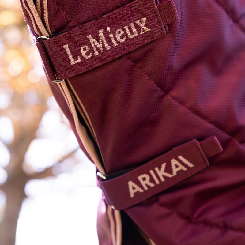 LeMieux Arika Stable-Tek Rug with Neck Medium Weight 100g Blackberry