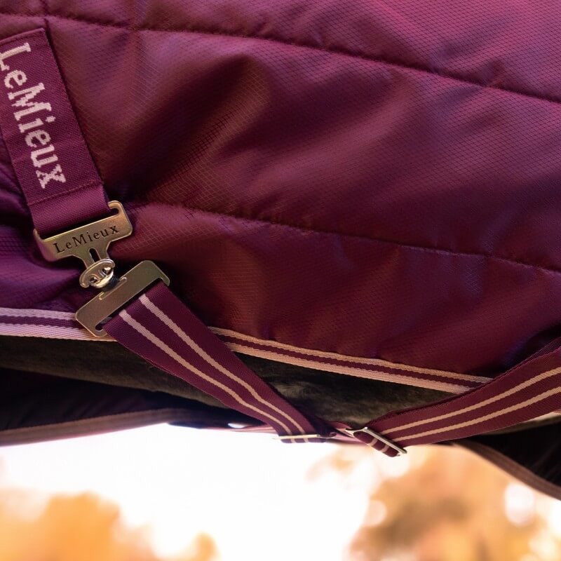 LeMieux Arika Stable-Tek Rug with Neck Medium Weight 100g Blackberry
