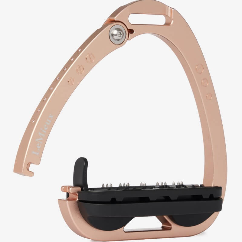 LeMieux Brilliance Vector Balance Stirrup Rose Gold