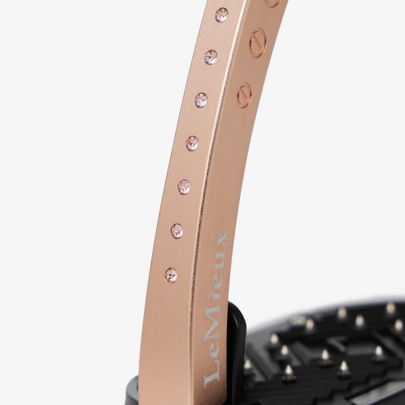 LeMieux Brilliance Vector Balance Stirrup Rose Gold