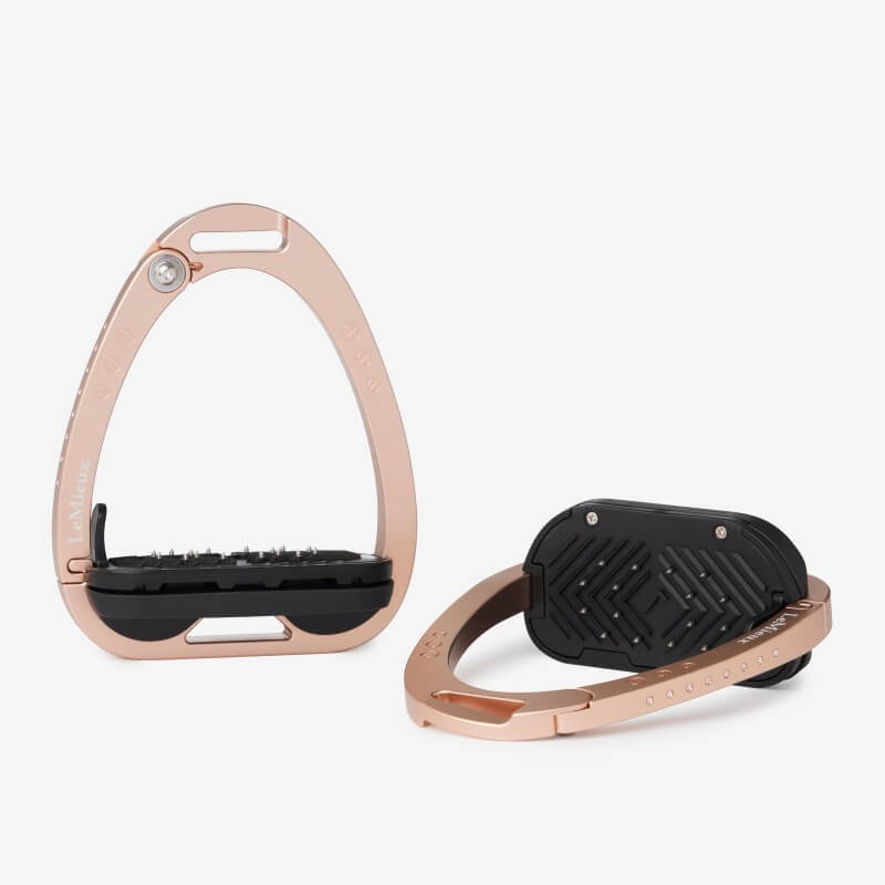 LeMieux Brilliance Vector Balance Stirrup Rose Gold