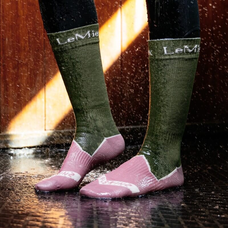 LeMieux x Sealskinz Waterproof Socks Olive