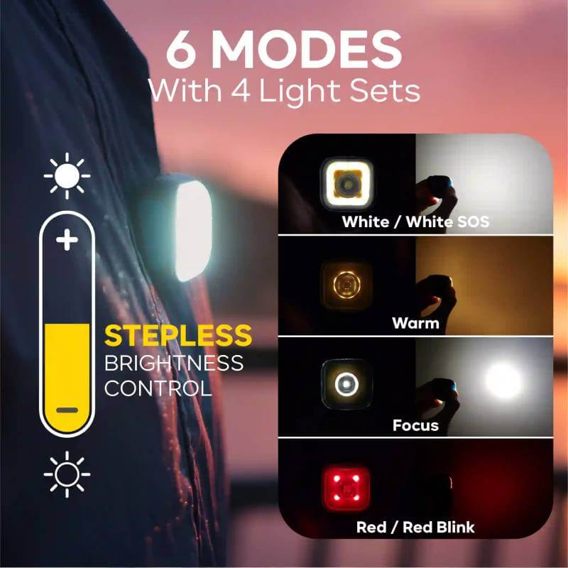 Meolinq LightPlus Rechargeable High Visibility Safety Light