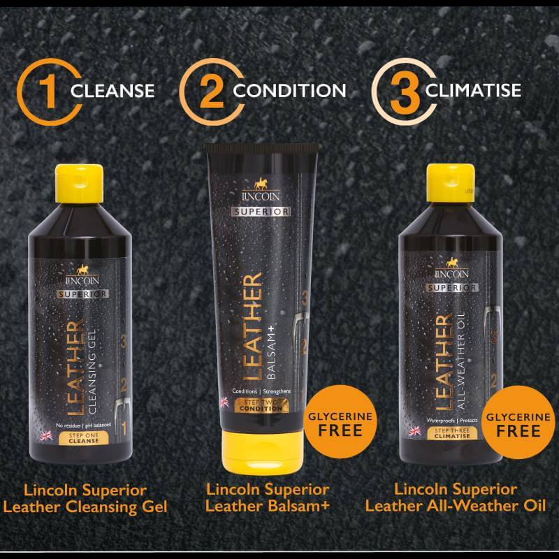 Lincoln Superior Leather Care 3 Step System-Pet n Pony-Lincoln