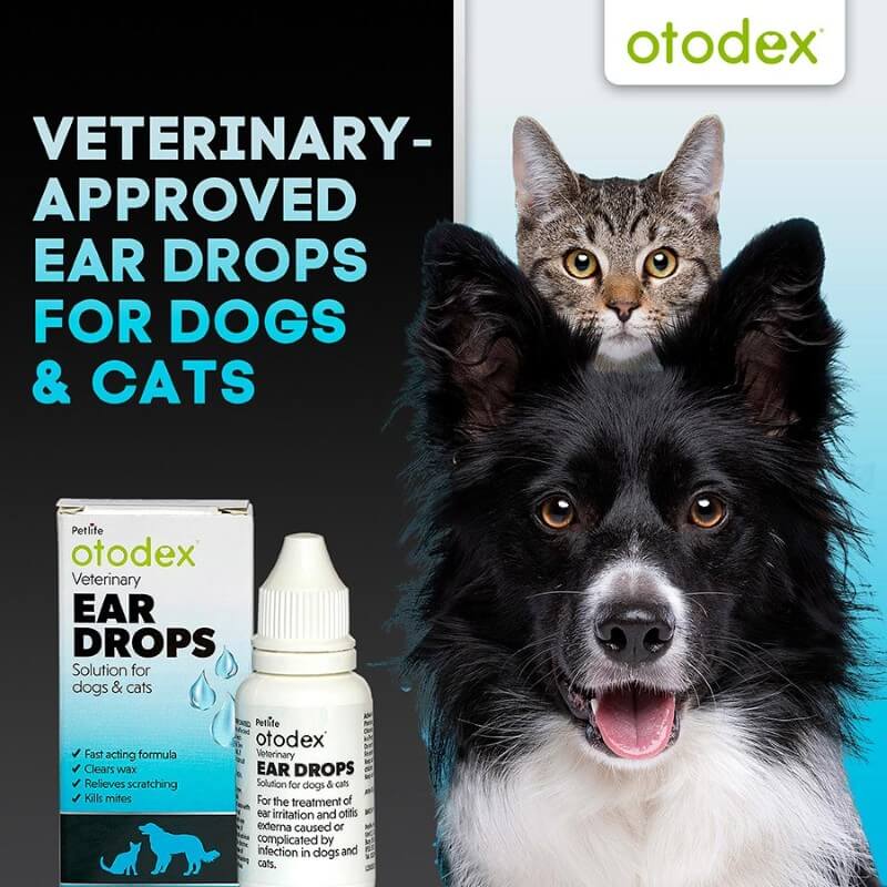 Petlife Otodex Veterinary Eardrops 14ml Dogs and Cats