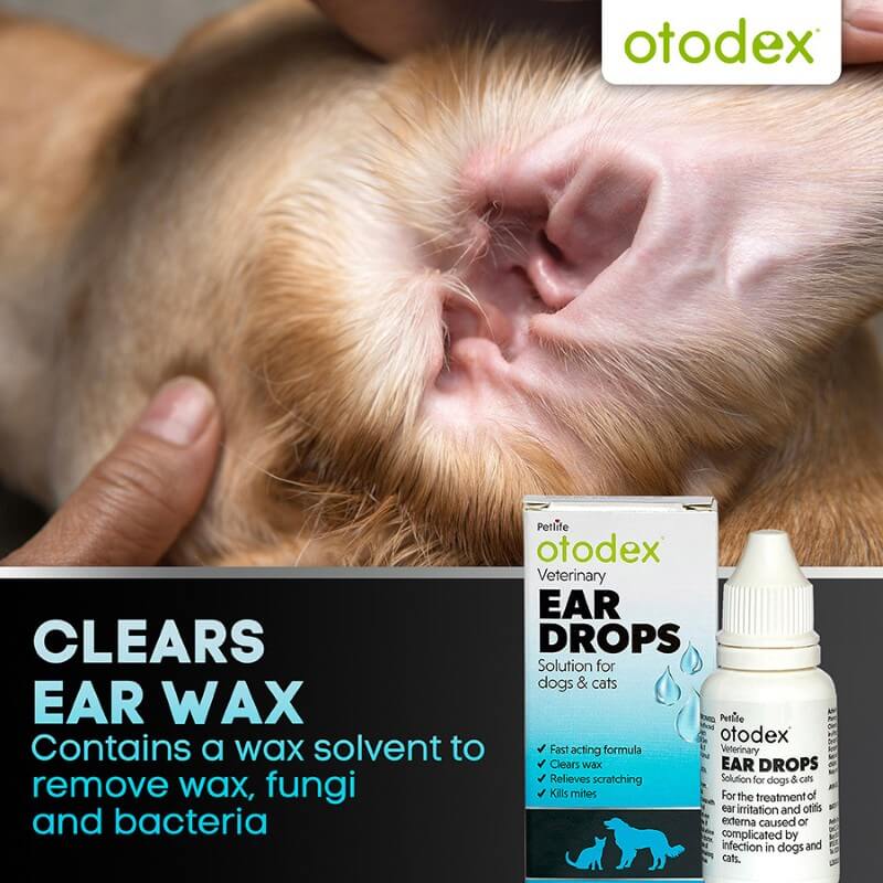 Petlife Otodex Veterinary Eardrops 14ml Dogs and Cats