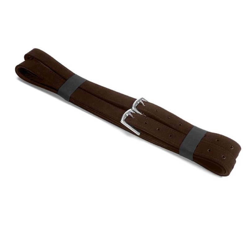 Wintec Pro Stock Stirrup Straps, dark brown, 147 cm/58", by Wintec with silver buckle.