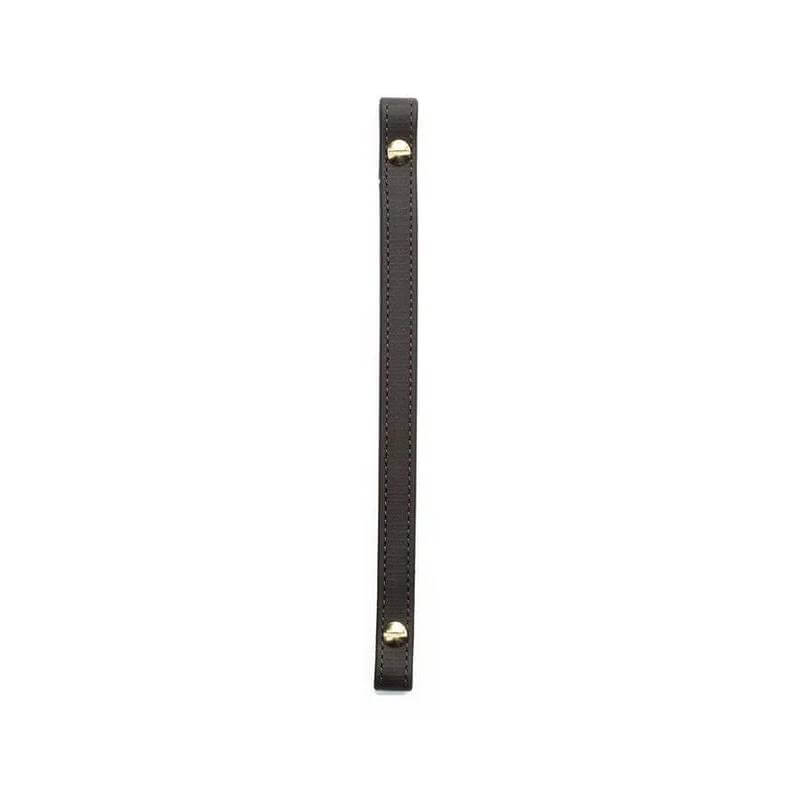 A brown Wintec Steady Grip handle with gold end caps, shown against a white background.
