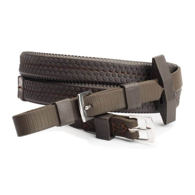 Wintec Rubber Grip Reins Brown