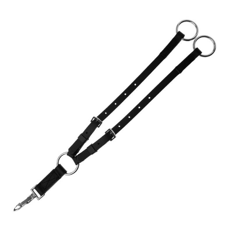 Wintec Running Attachment in black with double straps, metal rings, and a silver clasp.