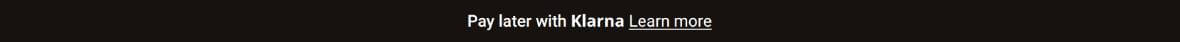 pay later with klarna banner white text on black background