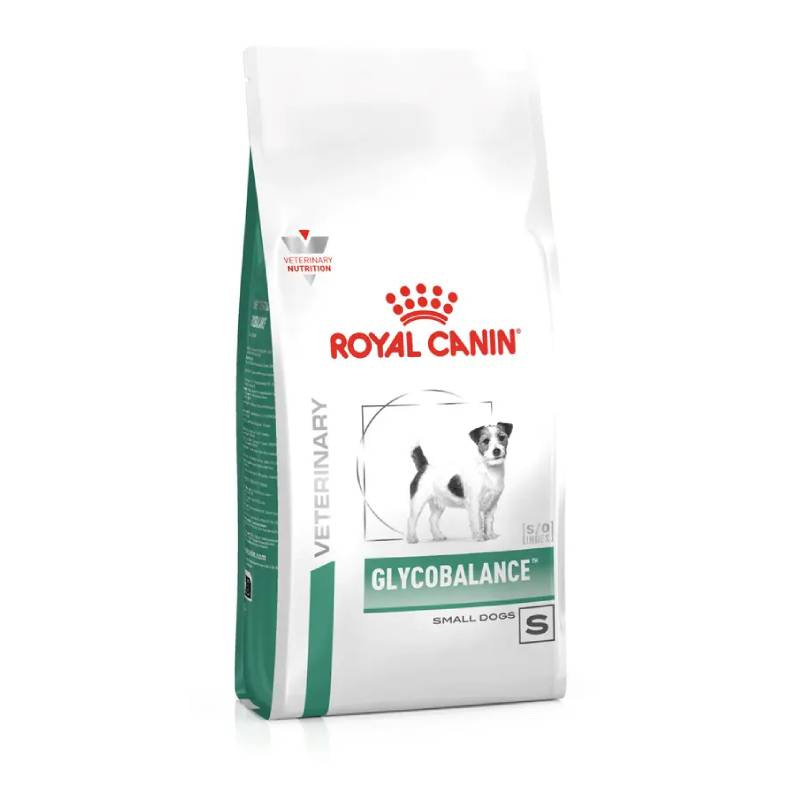 Royal Canin Veterinary Glycobalance Small Dog food for diabetic small breed dogs.