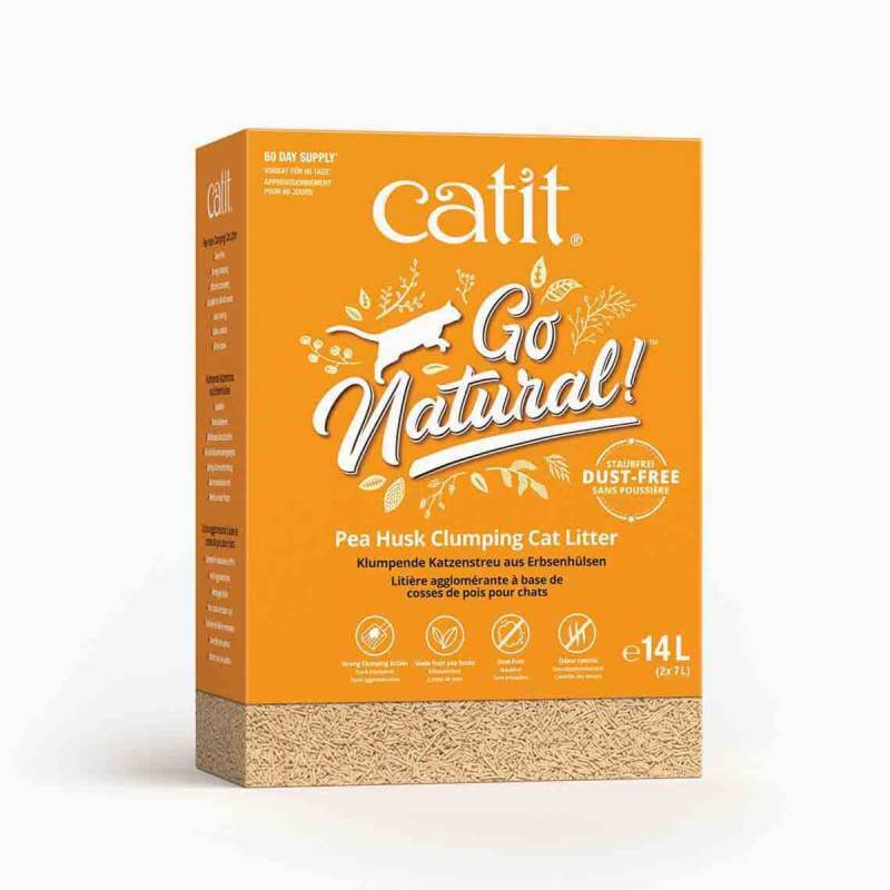 Catit Go Natural Pea Husk Litter 14L Vanilla