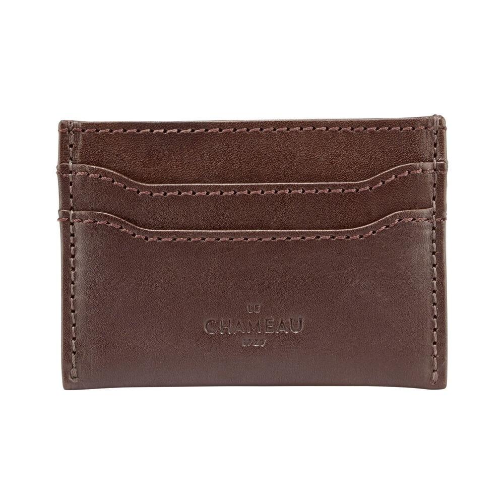 Le Chameau Card Wallet Marron Fonce