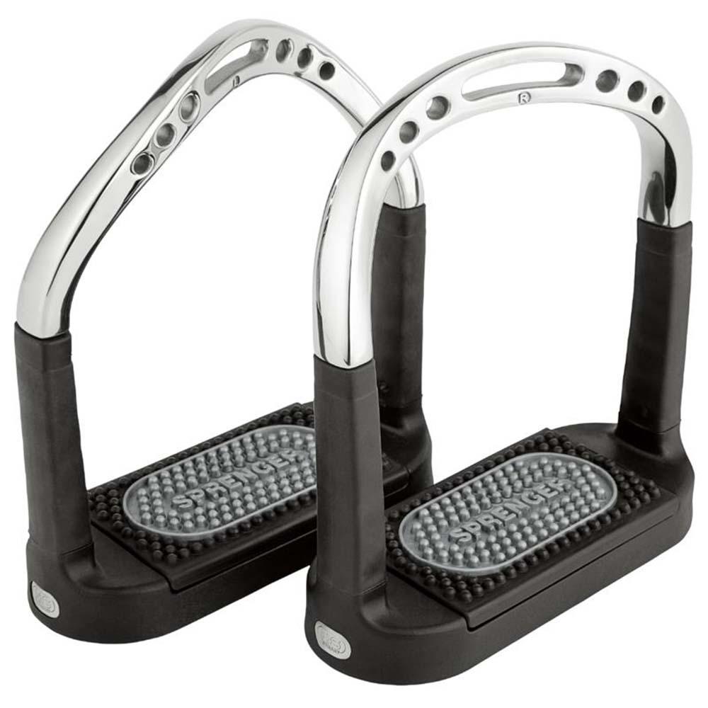 Sprenger Flexcite Stirrups Silver/Black 4¾&quot;