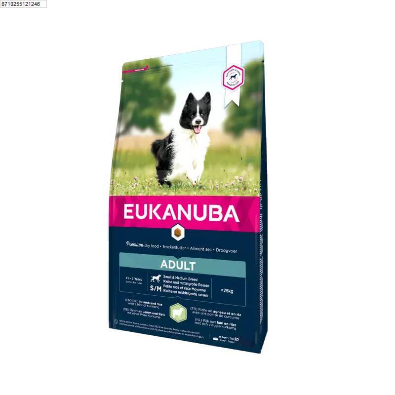 Eukanuba Adult Small/Medium Breed Lamb &amp; Rice 12kg